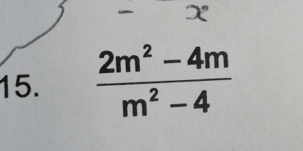  (2m^2-4m)/m^2-4 