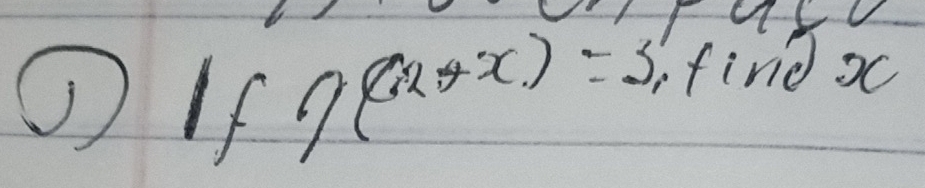 ①1 f∩ (2+x)=2,finox