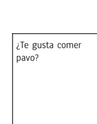 ¿Te gusta comer 
pavo?