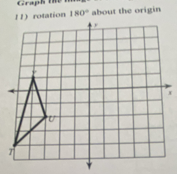 Graph thể i
180° about the origin