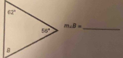 m∠ B=
_