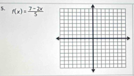 f(x)= (7-2x)/5 