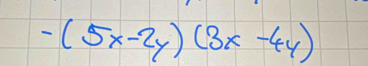 -(5x-2y)(3x-4y)