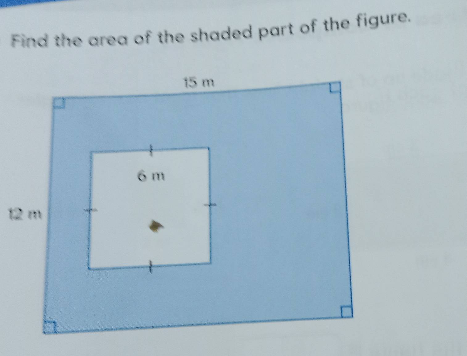 Find the area of the shaded part of the figure.