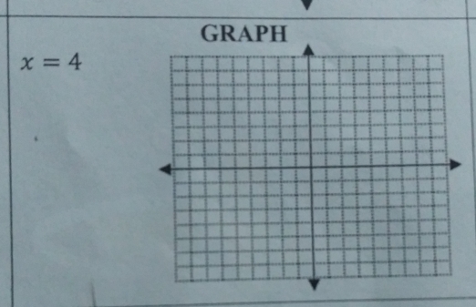 GRAPH
x=4