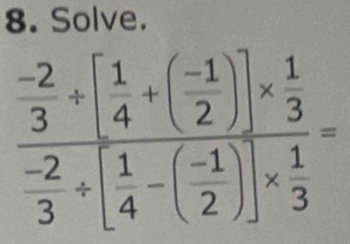 Solve.