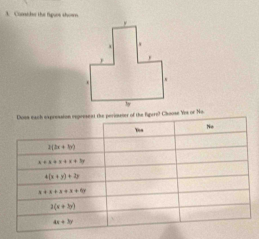 Cansider the figure shown.
figure? Choose Yes or No.