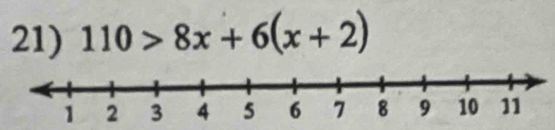 110>8x+6(x+2)