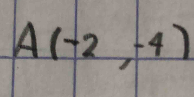 A(-2,-4)