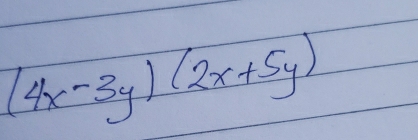 (4x-3y)(2x+5y)