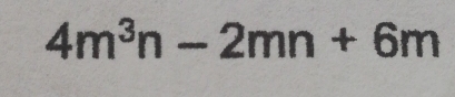 4m^3n-2mn+6m