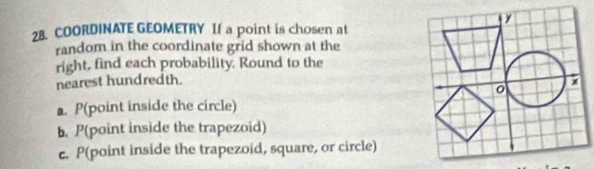 Solved: COORDINATE GEOMETRY If a point is chosen at random in the ...