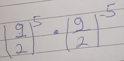 ( 9/2 )^5· ( 9/2 )^-5