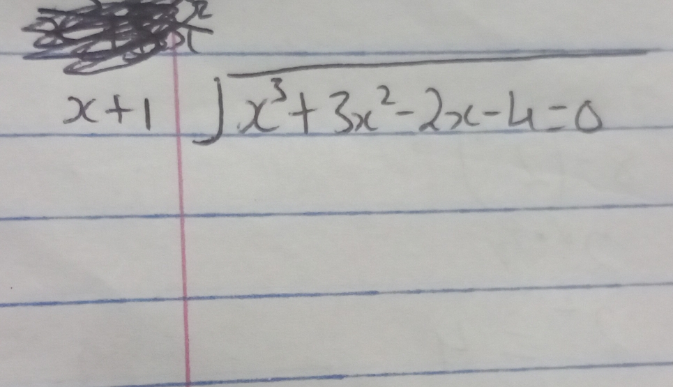 x+1sqrt(x^3+3x^2-2x-4)=0