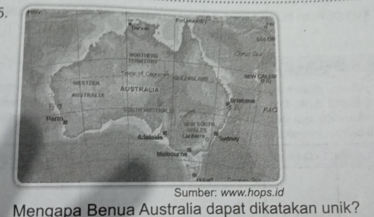 Mengapa Benua Australia dapat dikatakan unik?