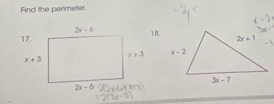 Find the perimeter.
18.