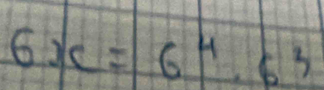 6x=6^4· 6^3