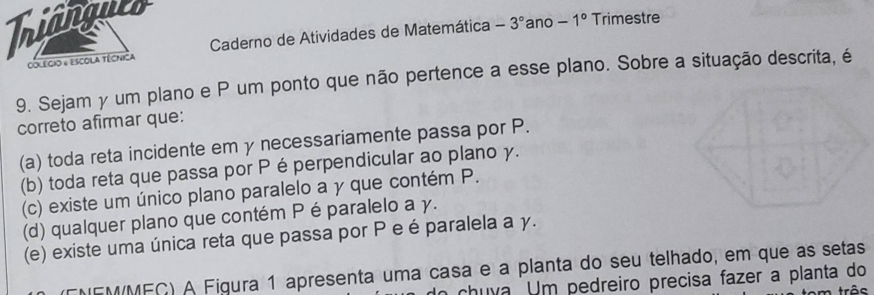 Resolvido:Thiânqueo Caderno de Atividades de Matemática ano -1 ...