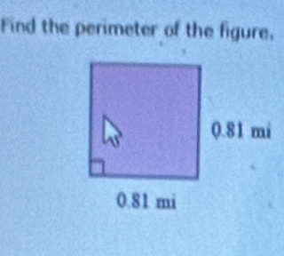 Find the perimeter of the figure,