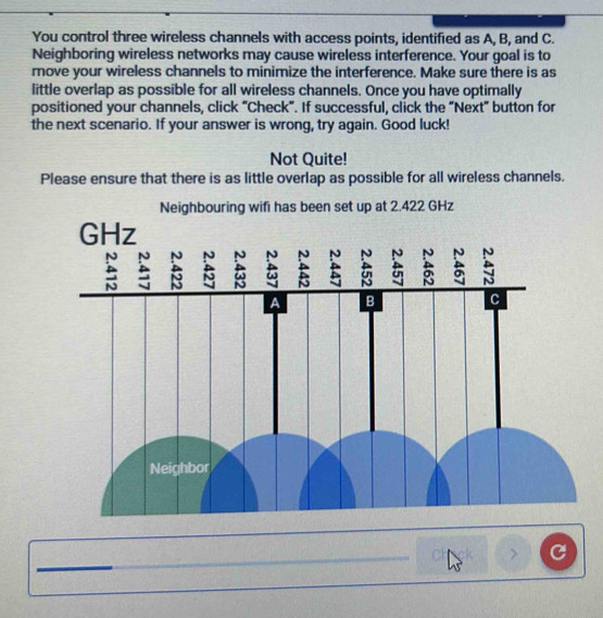 Solved: You control three wireless channels with access points ...