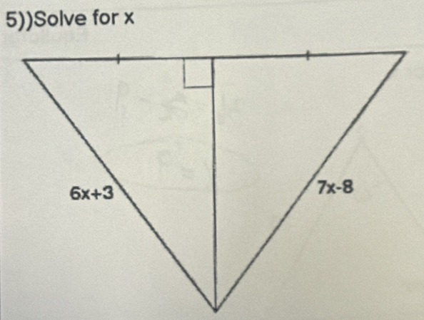 5))Solve for x