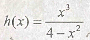 h(x)= x^3/4-x^2 