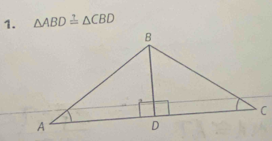 △ ABD≌ △ CBD