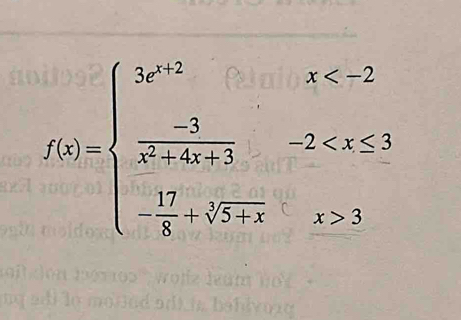 f(x)=beginarrayl 5^(r+2)&x