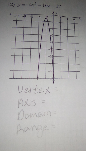 y=-4x^2-16x-17