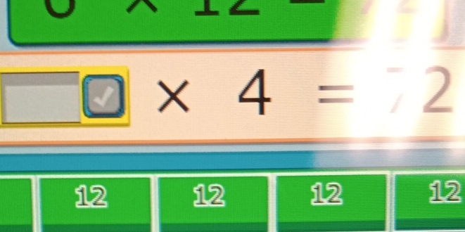 0 × 4 = 2
12
12
12
12