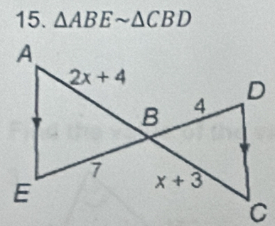 △ ABEsim △ CBD