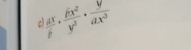  dx/y ·  dx^2/y^3 ·  y/ax^3 