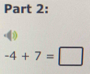 -4+7=□