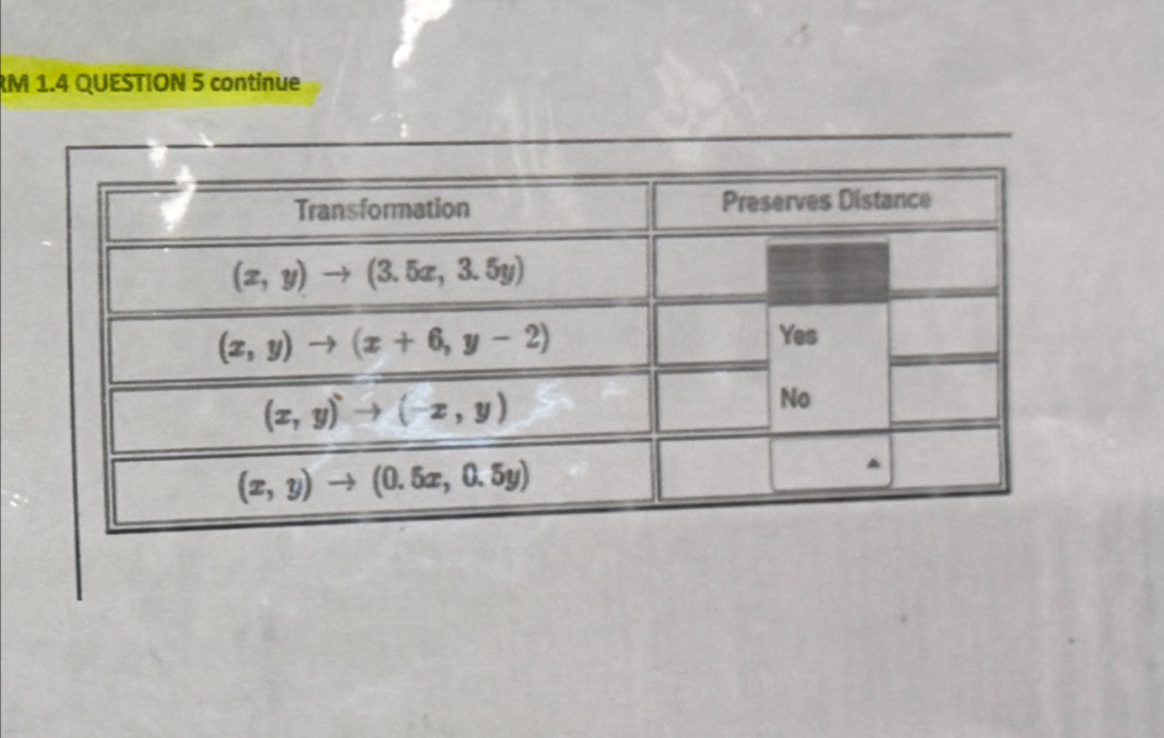 RM 1.4 QUESTION 5 continue