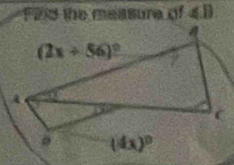 Fad the measure of 4B