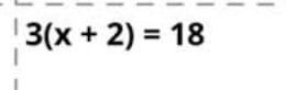 3(x+2)=18