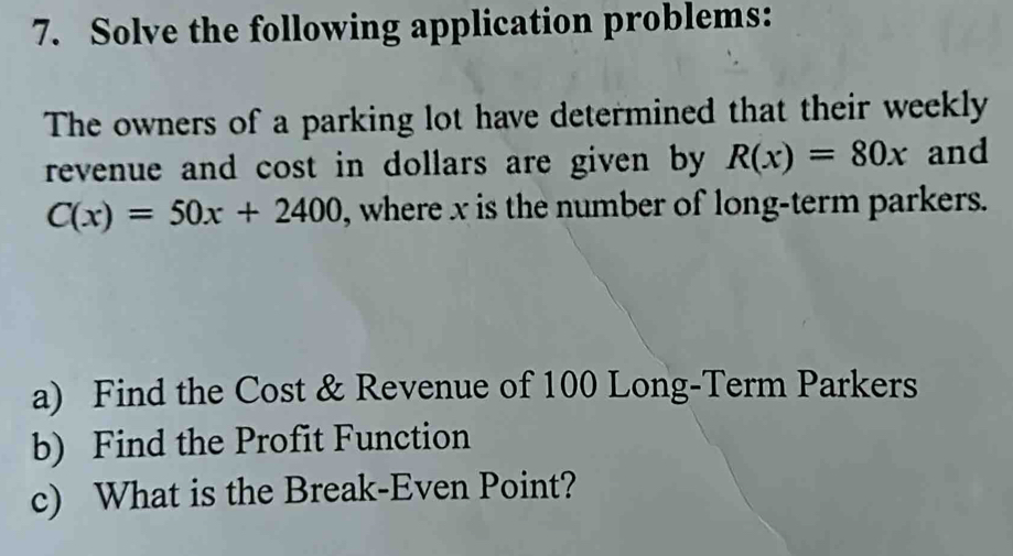 Solved: Solve the following application problems: The owners of a ...
