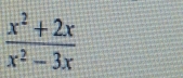  (x^2+2x)/x^2-3x 