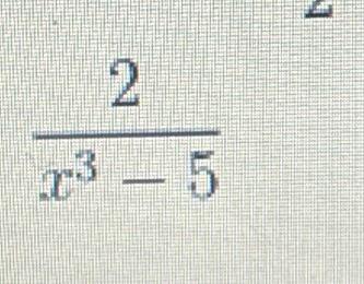  2/x^3-5 