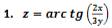 z=arctg( 2x/3y )