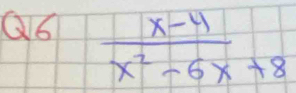  (x-4)/x^2-6x+8 