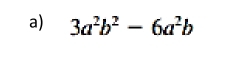 3a^2b^2-6a^2b