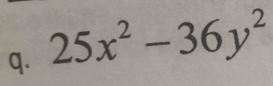 25x^2-36y^2