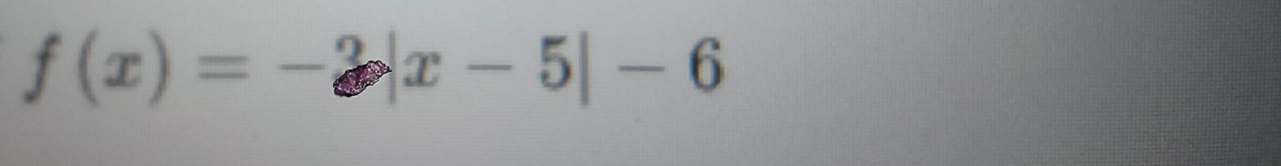 f(x)=-3|x-5|-6