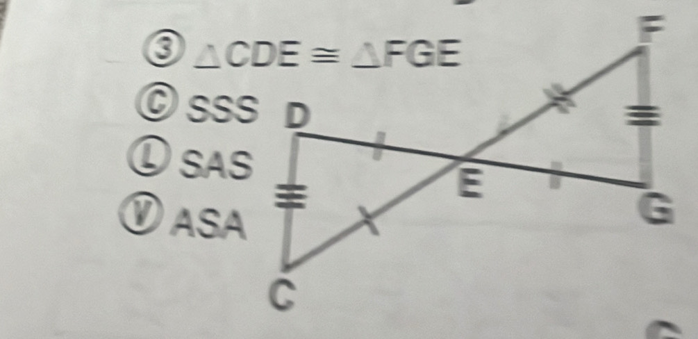 SSS. SAS
0  ASA