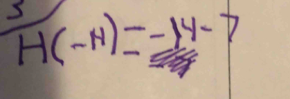 overline H(4)=-14-7