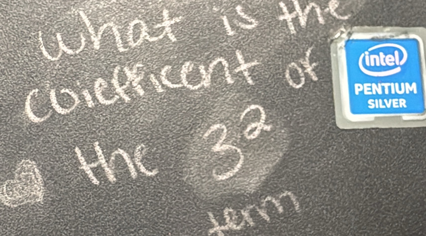 11° hat is the 
coiercent of l
Hx3^2
3 (3^x)(3x)