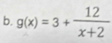 g(x)=3+ 12/x+2 