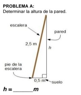 PROBLEMA A:
h= _