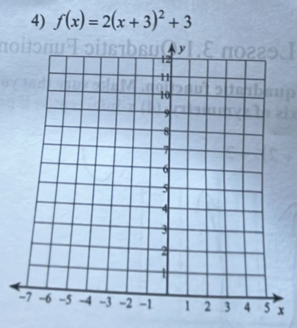 f(x)=2(x+3)^2+3